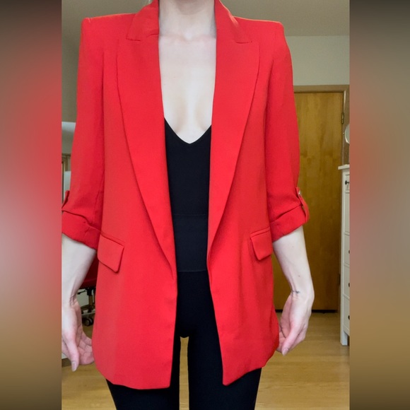Red Boyfriend Blazer - Picture 8 of 8
